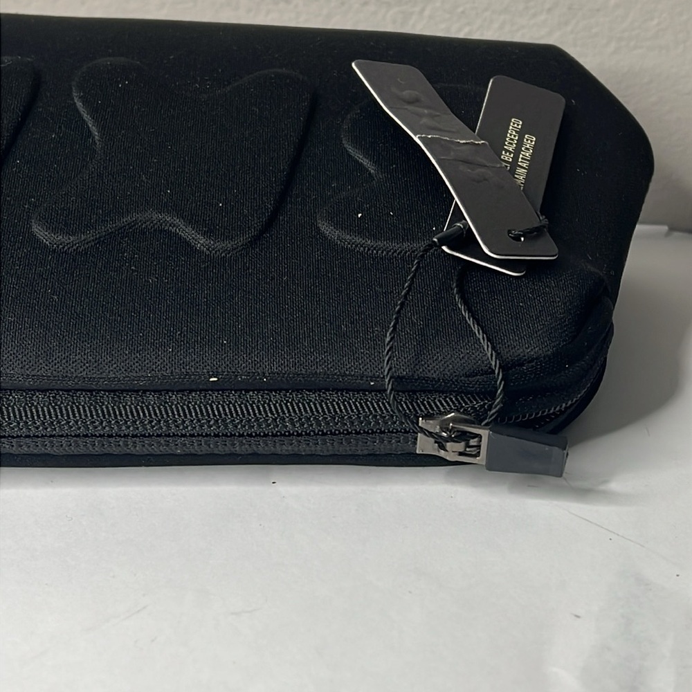 SKIMS Structured Neoprene Soot Travel Long Zip Clutch Pouch Bag - New with Tags - Picture 7 of 9